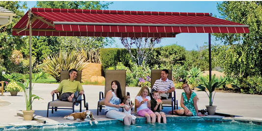 Free Standing Poolside awning