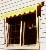 Retracted Window Awning